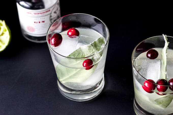 Simple holiday cocktail! #glutenfree | saltedplains.com