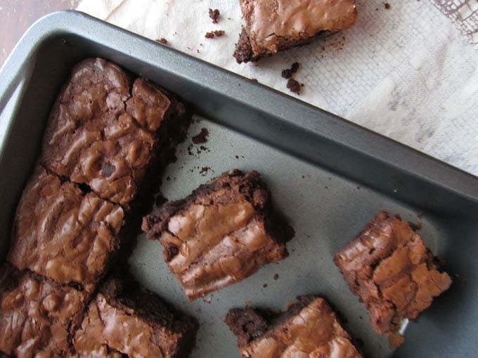 gluten-free pecan fudge brownies