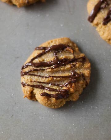 Peanut Butter Maple Cookies with Dark Chocolate and Sea Salt