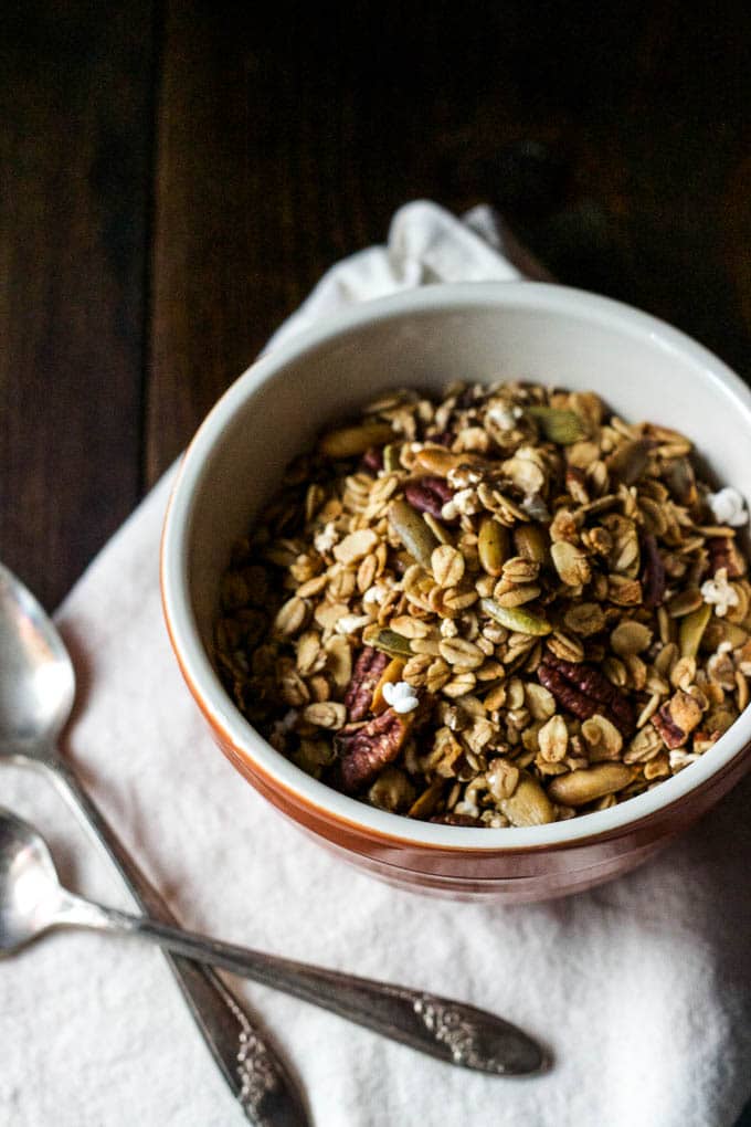 sorghum granola in bowl