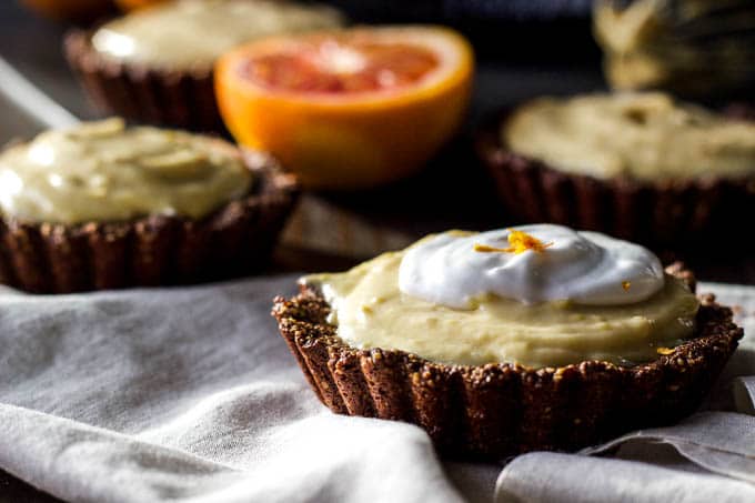 #Glutenfree + #dairyfree blood orange mousse tarts | saltedplains.com
