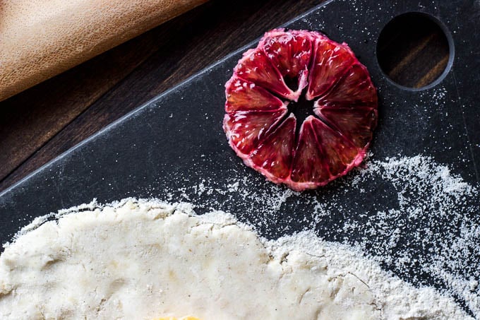 Gluten-free and refined sugar-free winter citrus galette | saltedplains.com