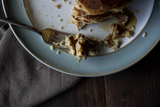 Gluten-Free Oatmeal Nut Pancakes | saltedplains.com