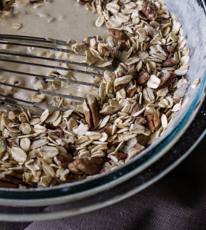 Gluten-Free Oatmeal Nut Pancakes | saltedplains.com