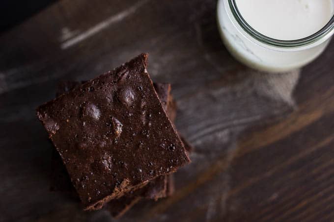 Fudgy Teff Brownies #glutenfree #refinedsugarfree | saltedplains.com