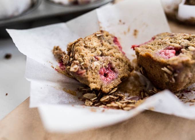 Raspberry Streusel Muffins from Heather Christo's Pure Delicious (gluten-free, vegan) | saltedplains.com