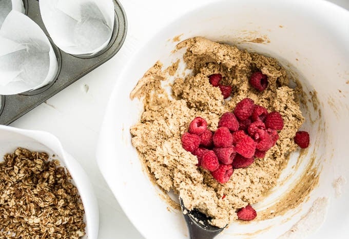 Raspberry Streusel Muffins from Heather Christo's Pure Delicious (gluten-free, vegan) | saltedplains.com