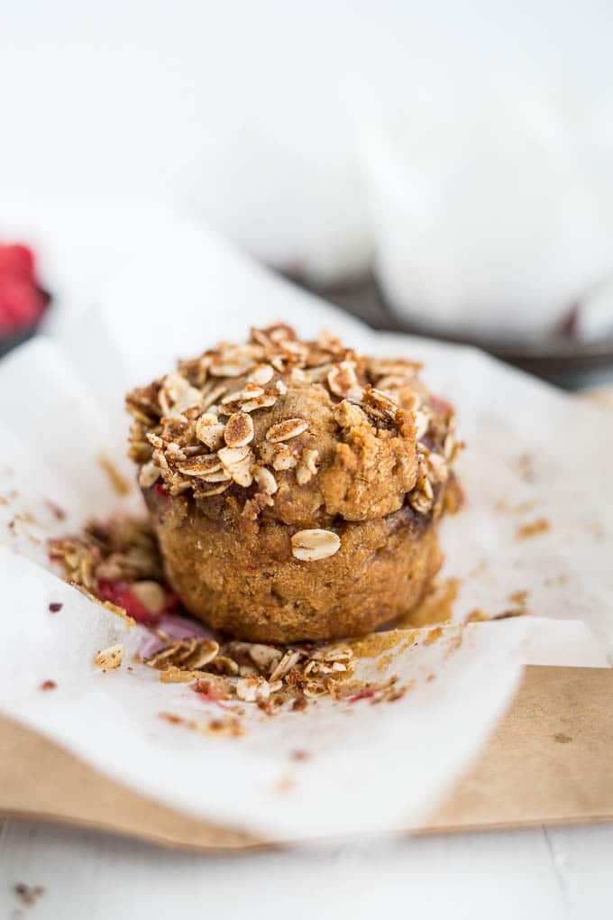 Raspberry Streusel Muffins from Heather Christo's Pure Delicious (gluten-free, vegan) | saltedplains.com