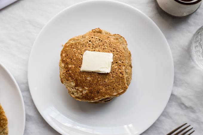 Red Lentil Pancakes that gluten-free, dairy-free, and a great source of protein and fiber! | saltedplains.com