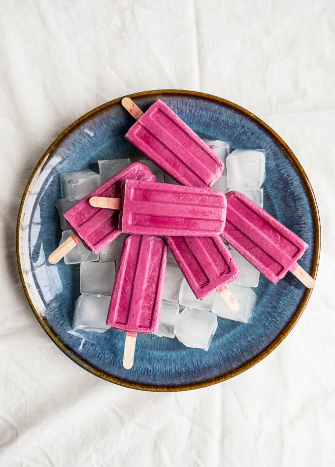 Strawberry-Beet Popsicles (gluten-free, vegan, refined sugar-free | saltedplains.com