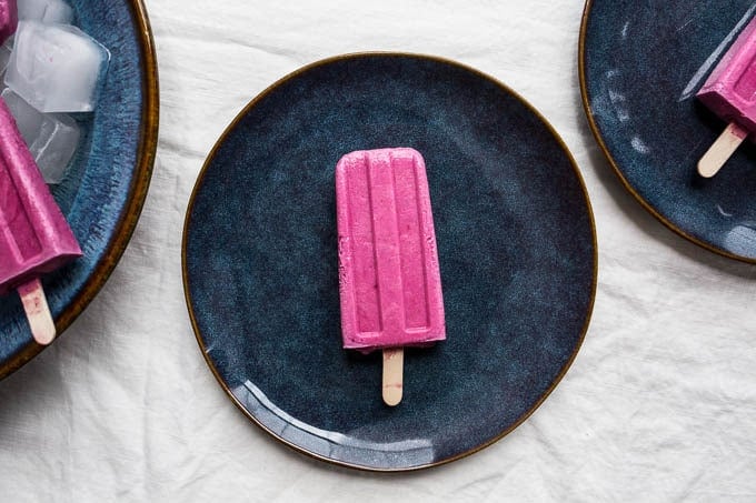 Strawberry-Beet Popsicles (gluten-free, vegan, refined sugar-free | saltedplains.com