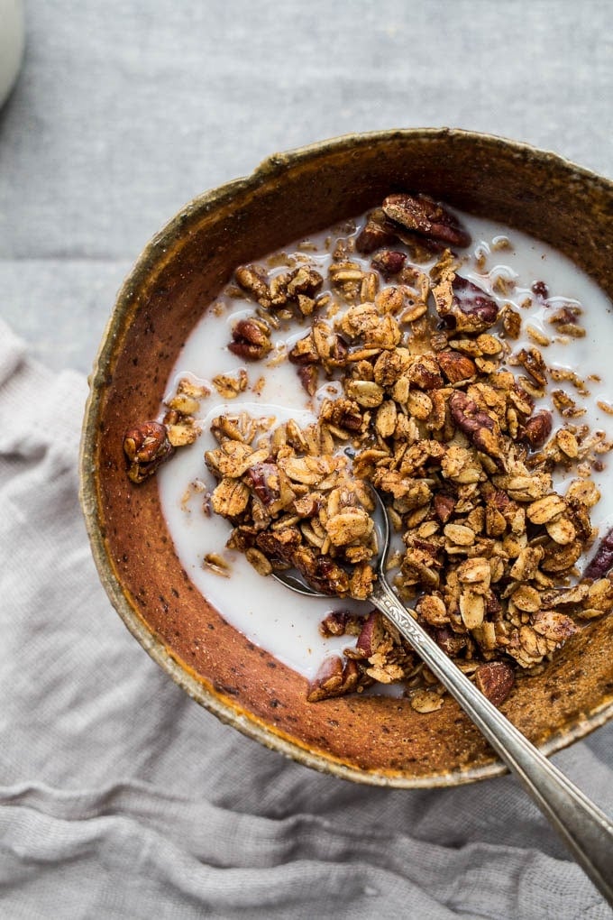 French Toast Granola (gluten-free, vegan) | saltedplains.com