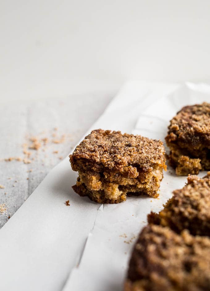 Gluten-Free Apple Crumb Cake recipe (dairy-free) | saltedplains.com