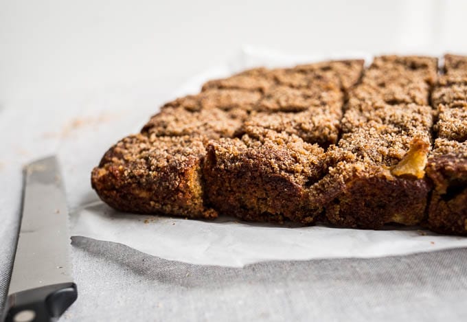 Gluten-Free Apple Crumb Cake recipe (dairy-free) | saltedplains.com