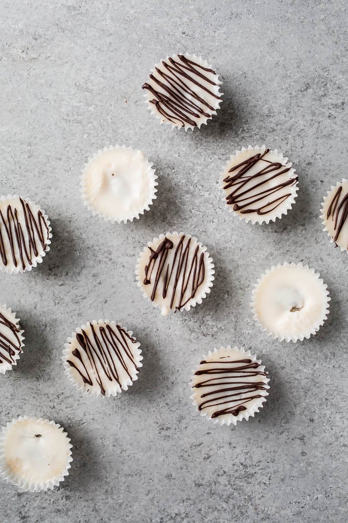 Coconut Butter Cups with Chocolate-Almond Filling recipe (gluten-free, vegan, refined sugar-free) | saltedplains.com