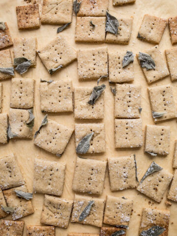 Savory Oat Crackers recipe (gluten-free) | saltedplains.com