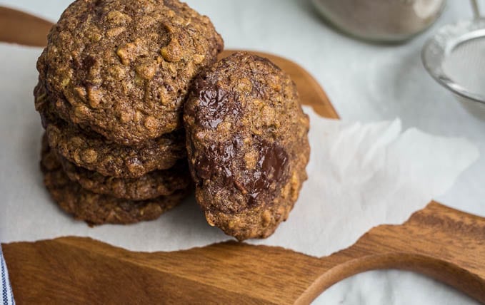 Teff Oatmeal Chocolate Chip Cookies from Alternative Baker (gluten-free) | saltedplains.com