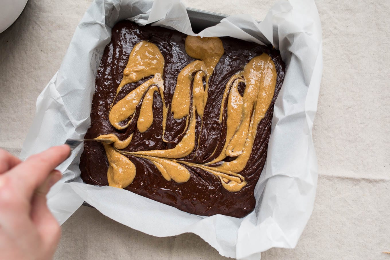 Peanut Butter Swirl Brownies (Gluten-Free, Dairy-Free) | saltedplains.com