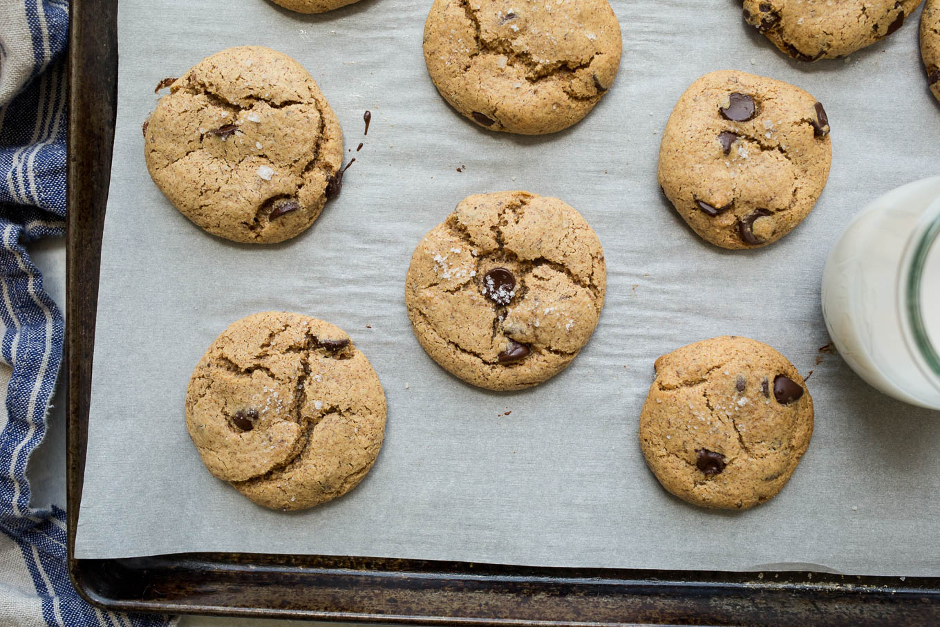 Almond Butter Chocolate Chip Cookies Recipe 