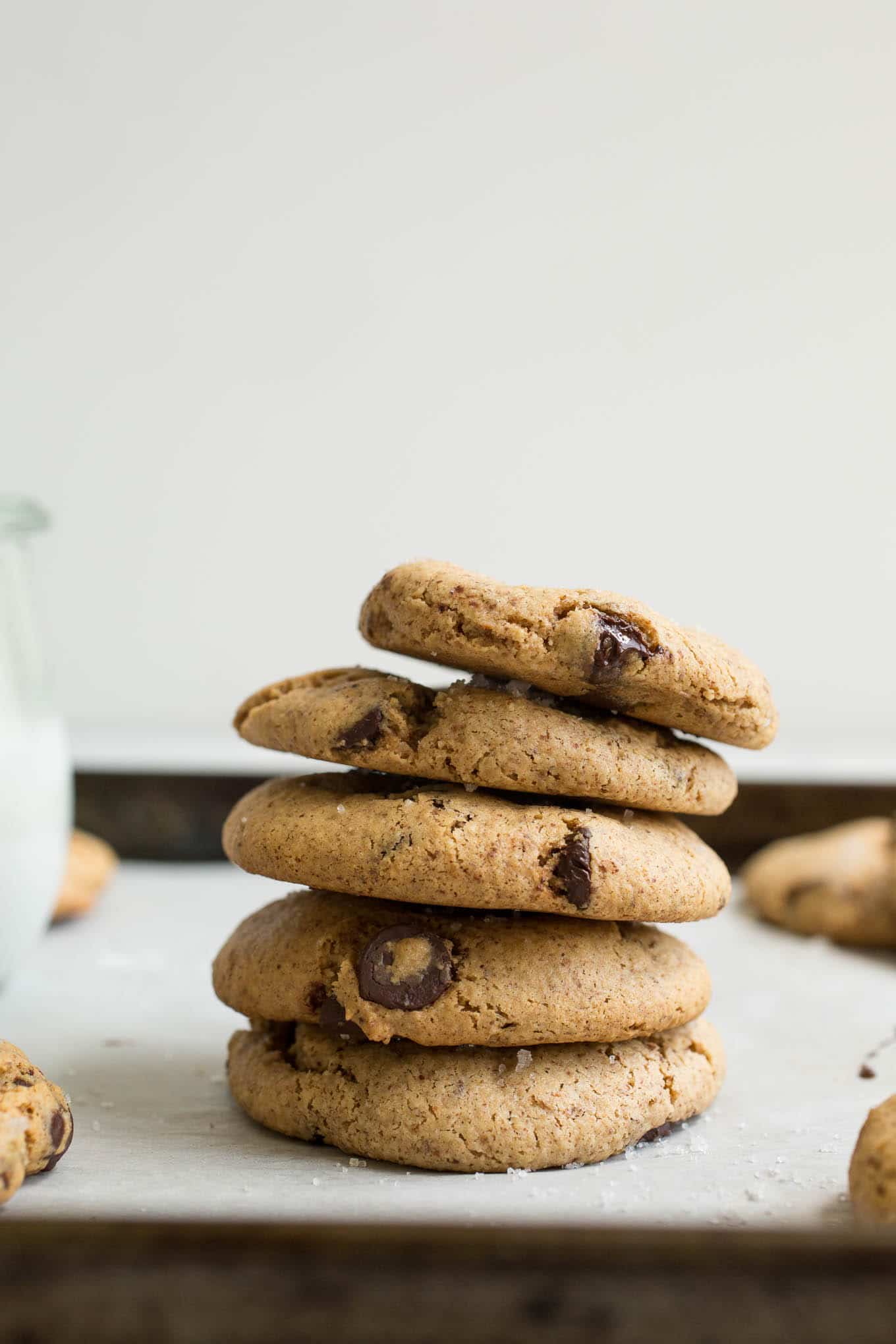 Almond Butter Chocolate Chip Cookies 
