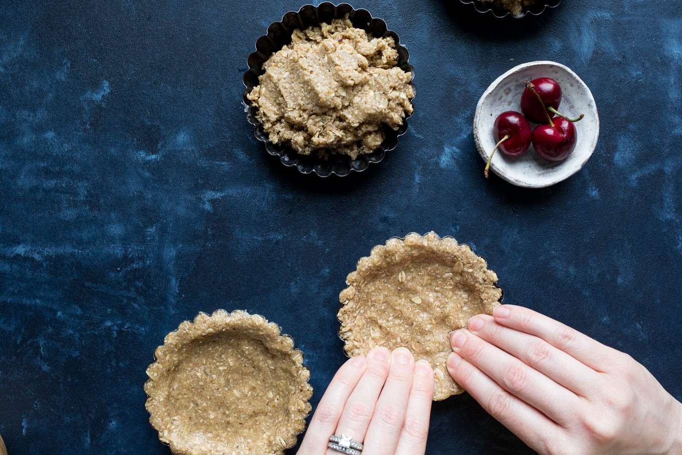 Fruit and Yogurt Granola Tarts (gluten-free, vegan, refined sugar-free)