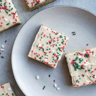 Easy Sugar Cookie Bars for any occasion. Made with wholesome almond and coconut flours. Gluten-free, vegan.