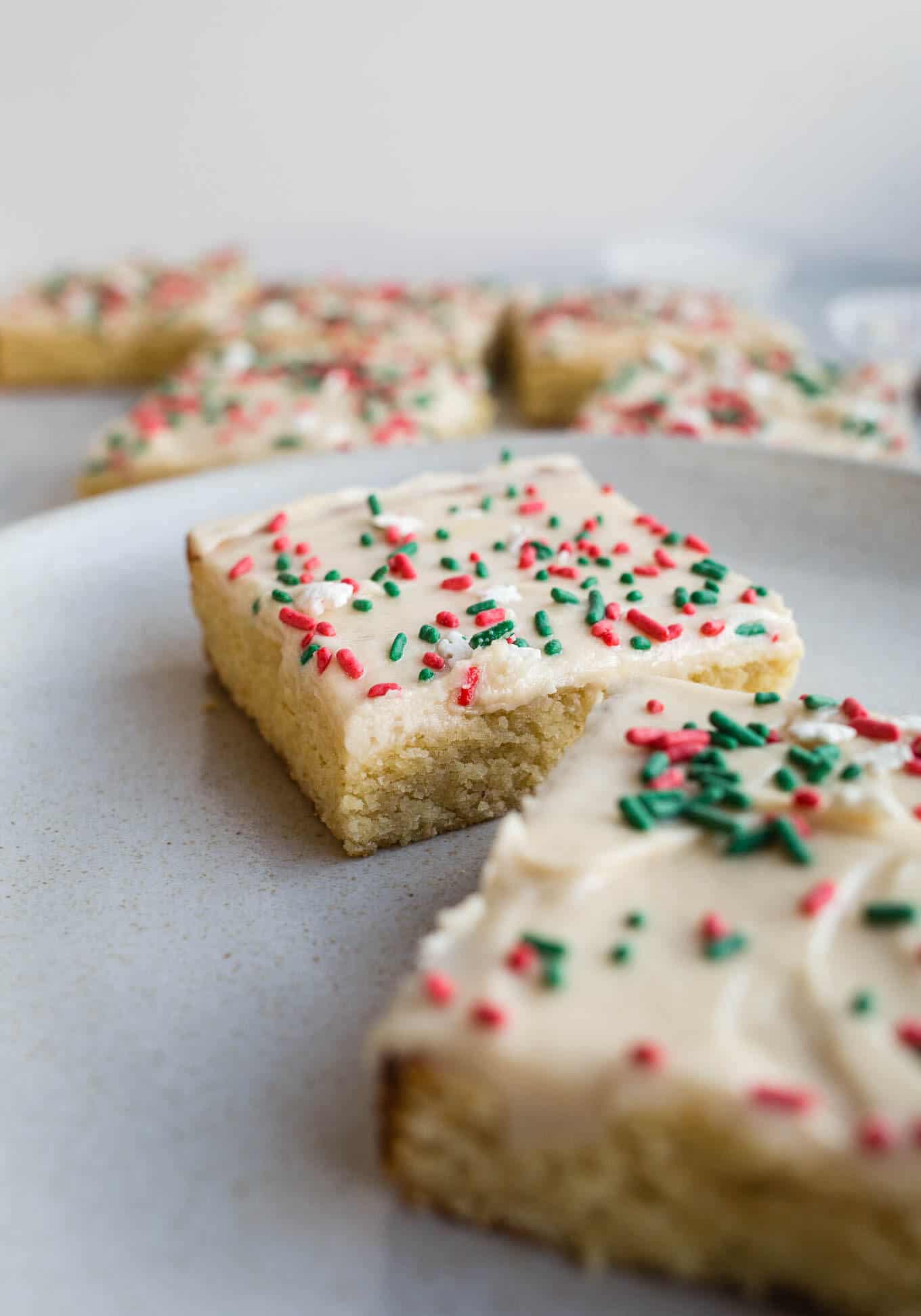 Sugar Cookie Bars (Gluten-Free, Vegan) - Salted Plains