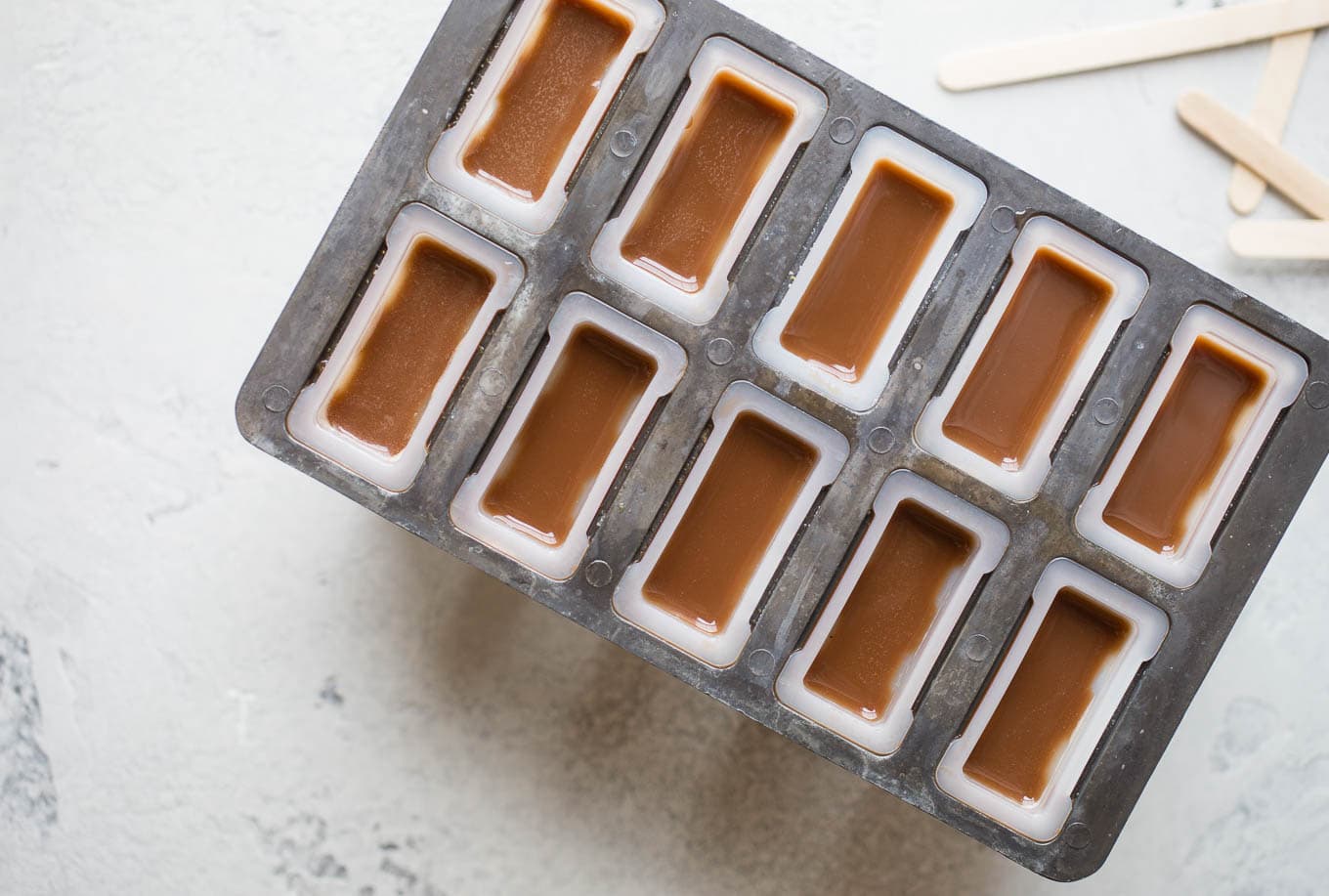 Mocha Iced Coffee Popsicles