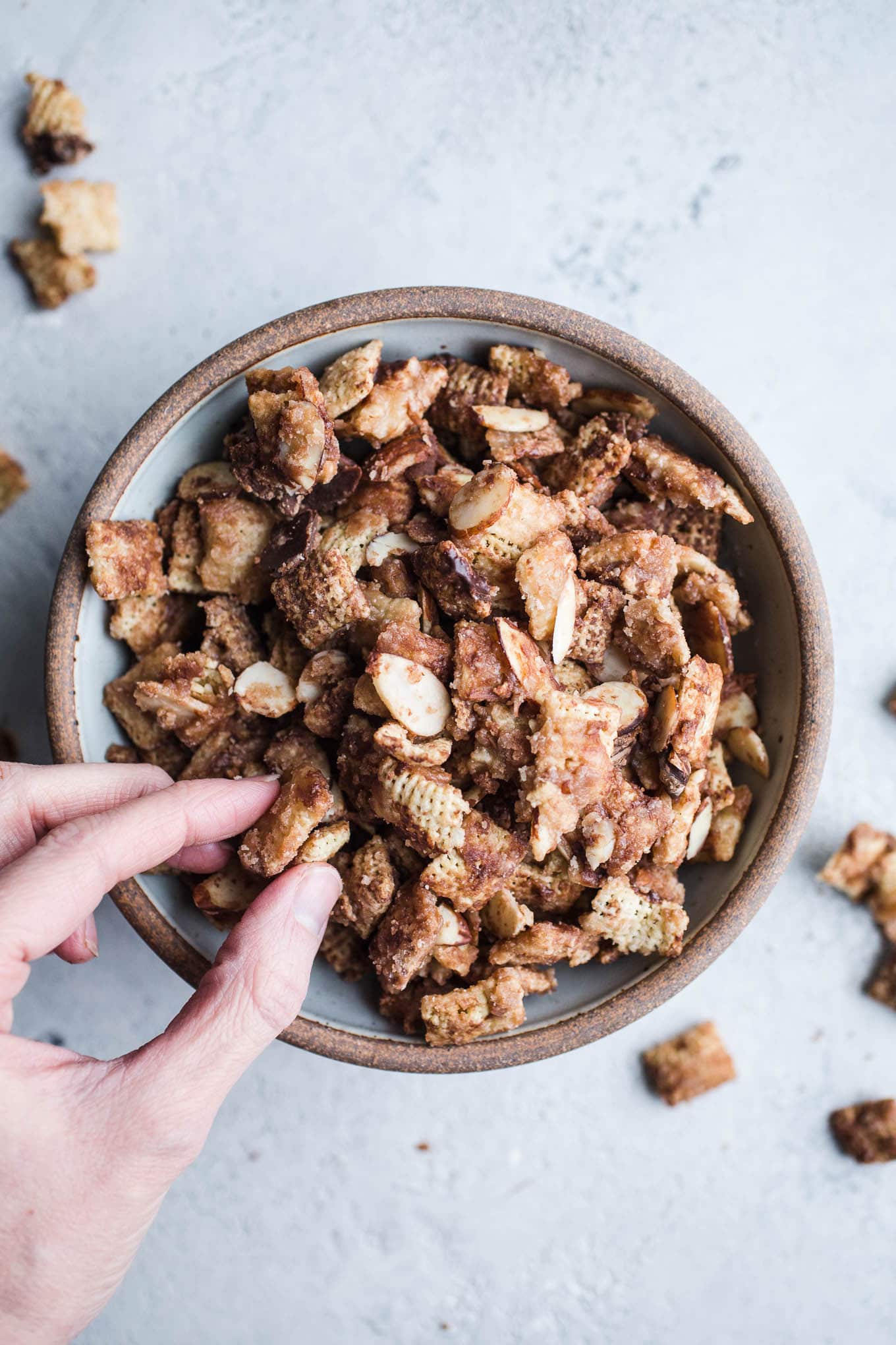 Coconut Chocolate Chex Mix is an easy dairy-free sweet chex mix made with coconut butter and maple syrup. A healthier gluten-free and vegan chex mix recipe!