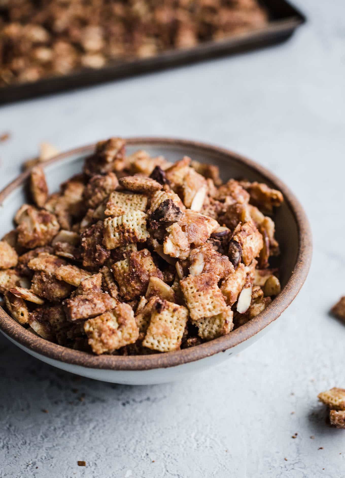 Coconut Chocolate Chex Mix is an easy dairy-free sweet chex mix made with coconut butter and maple syrup. A healthier gluten-free and vegan chex mix recipe!