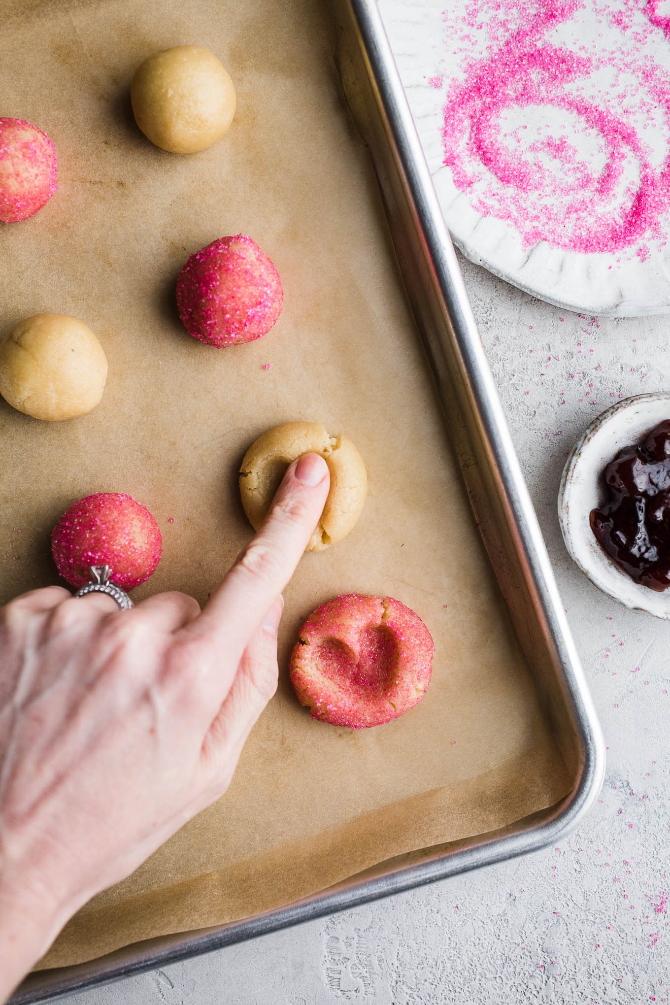 Double Thumbprint Heart Cookies Gluten Free Vegan Salted Plains