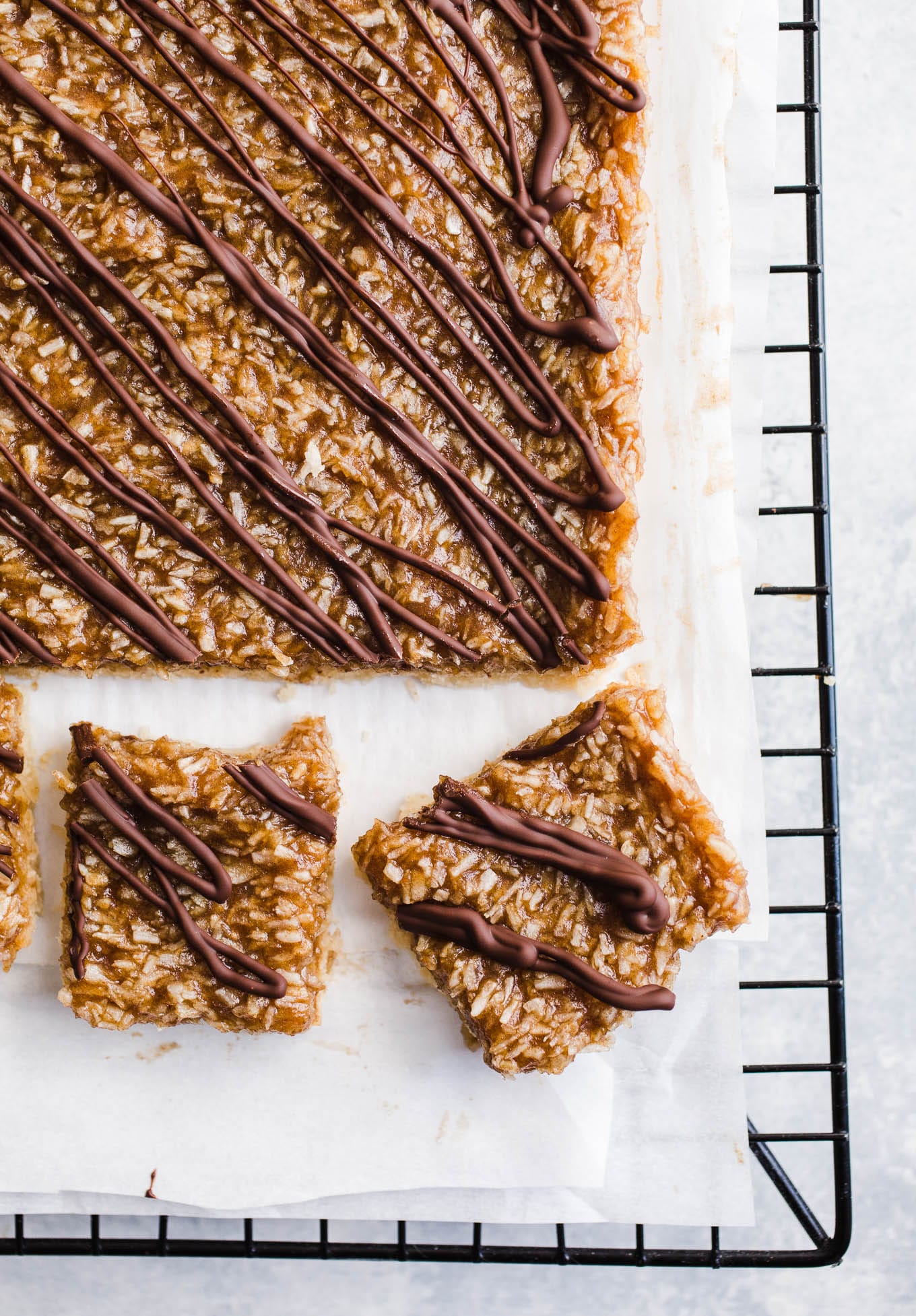 Healthy Samoas Cookie Bars