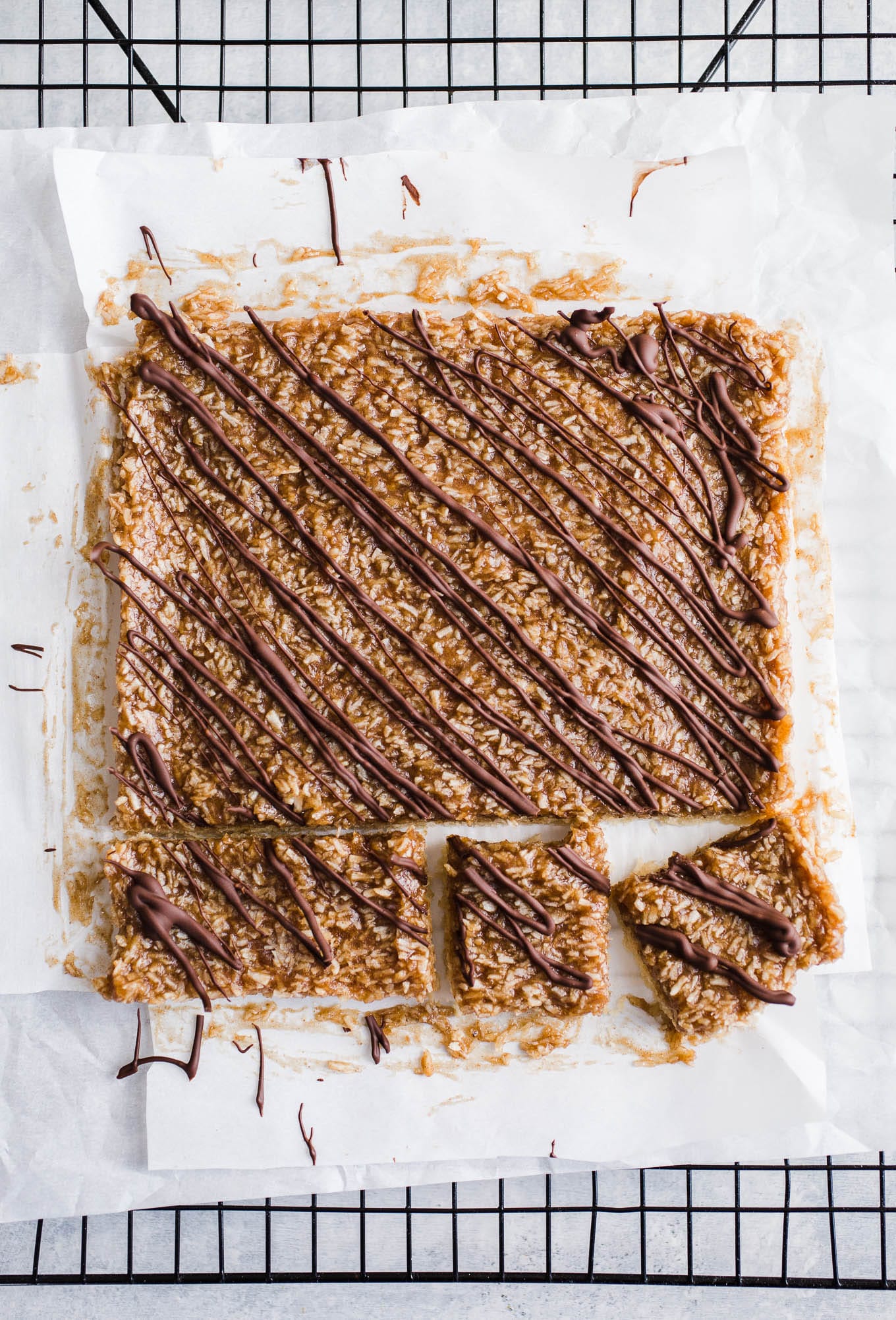 Healthy Samoas Cookie Bars