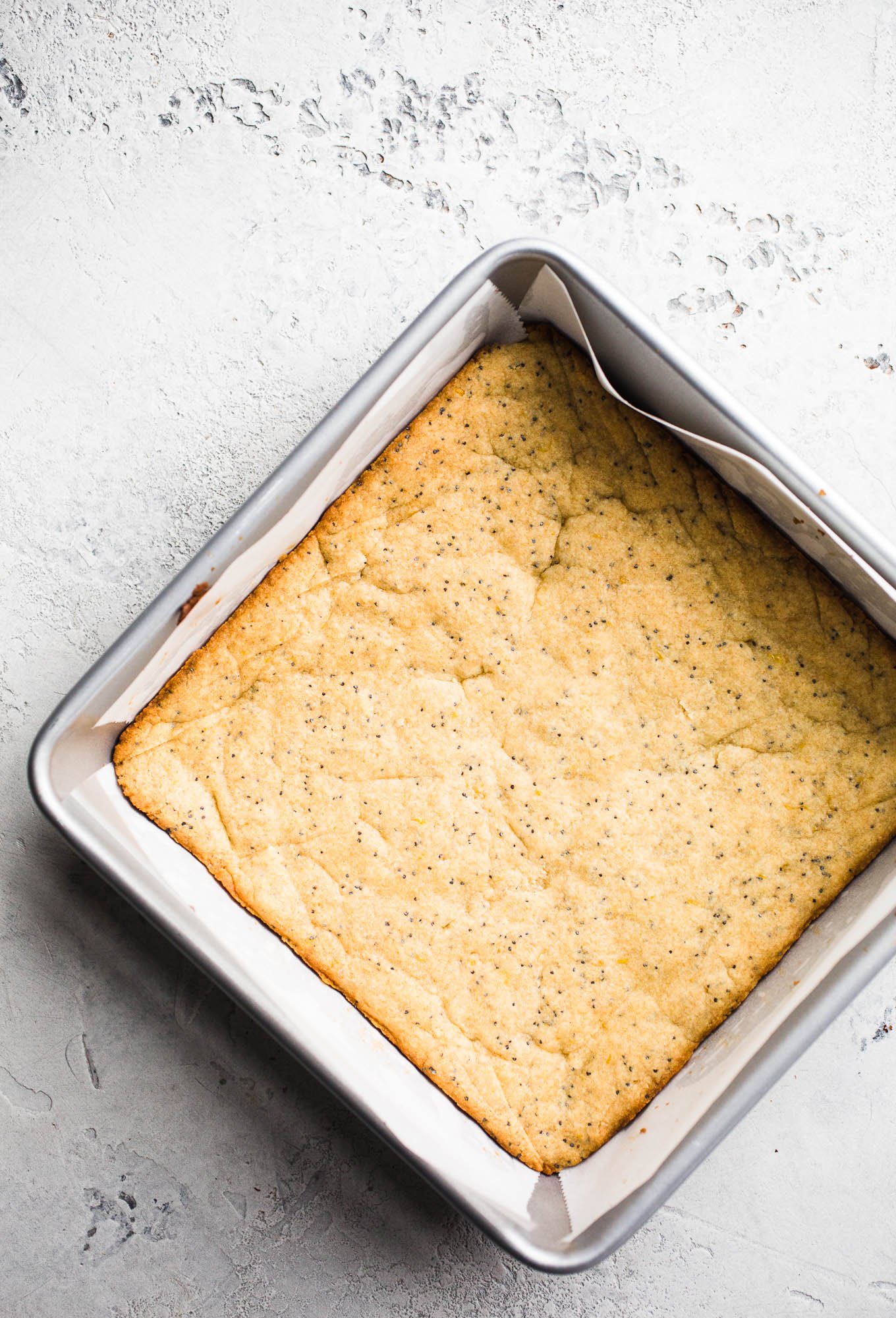 Vegan Lemon Poppyseed Snack Cake