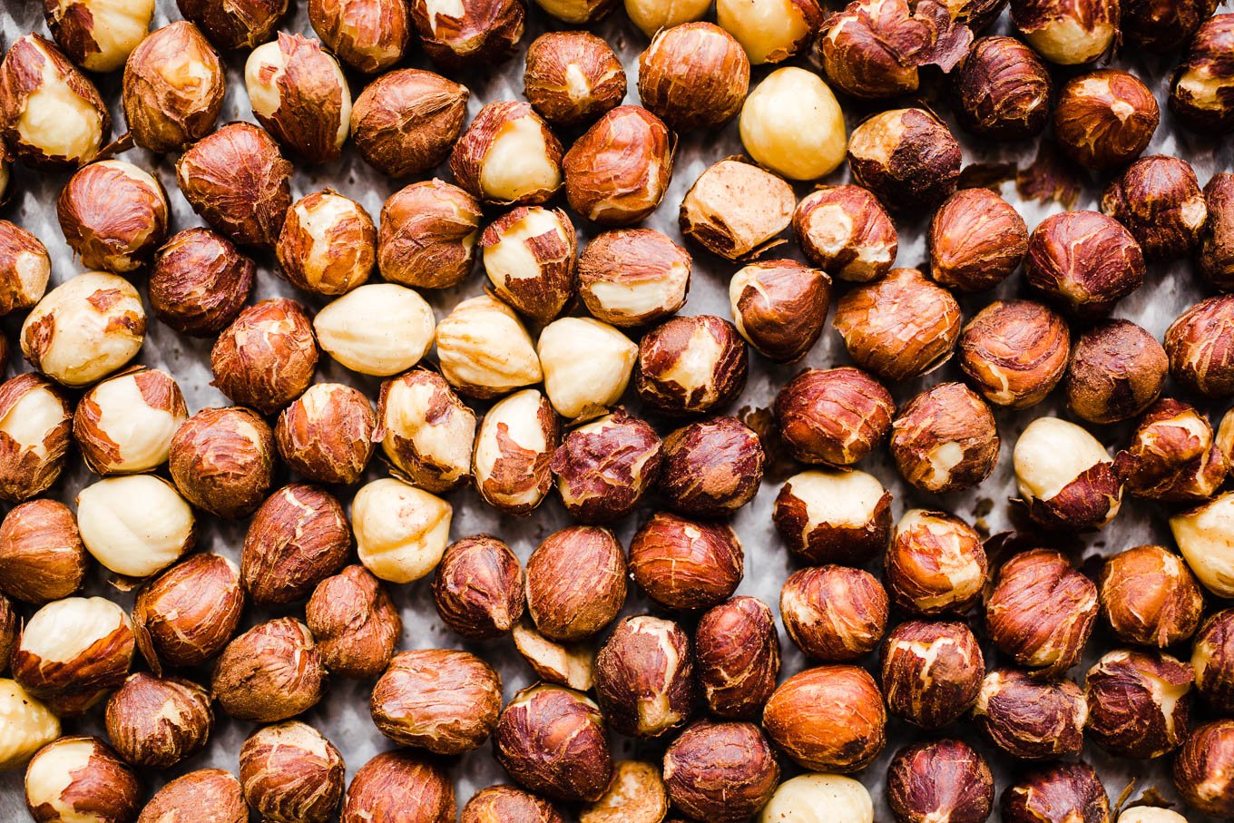 Roasted hazelnuts