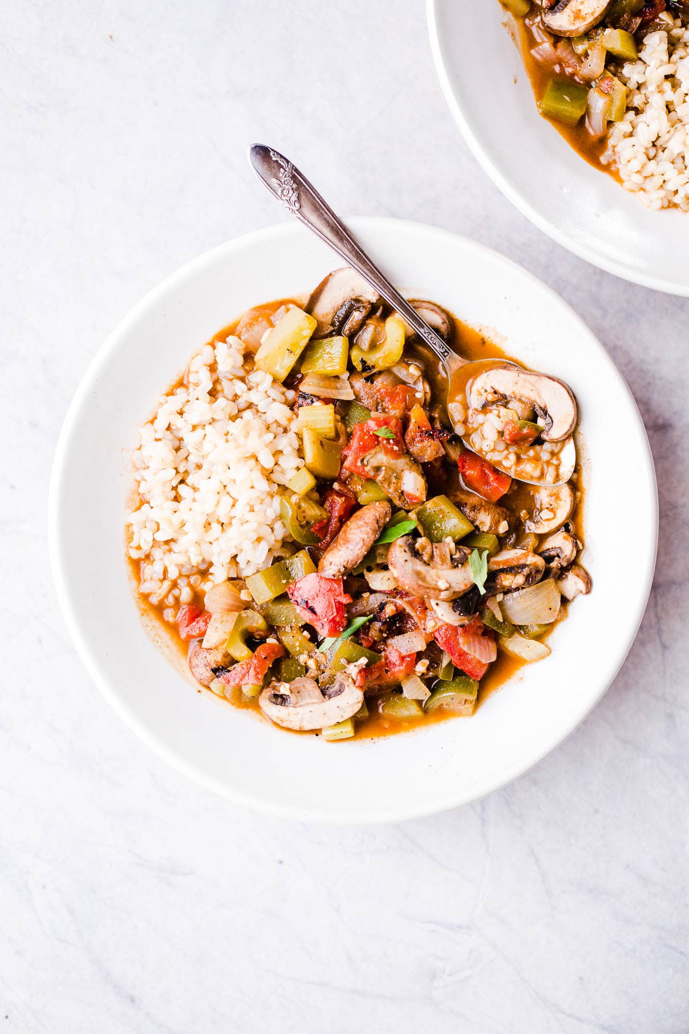 Etouffee over rice. 