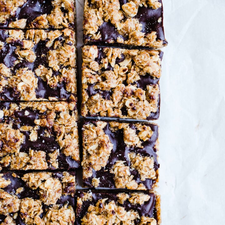 No Bake Chocolate Oatmeal Almond Butter Bars Salted Plains