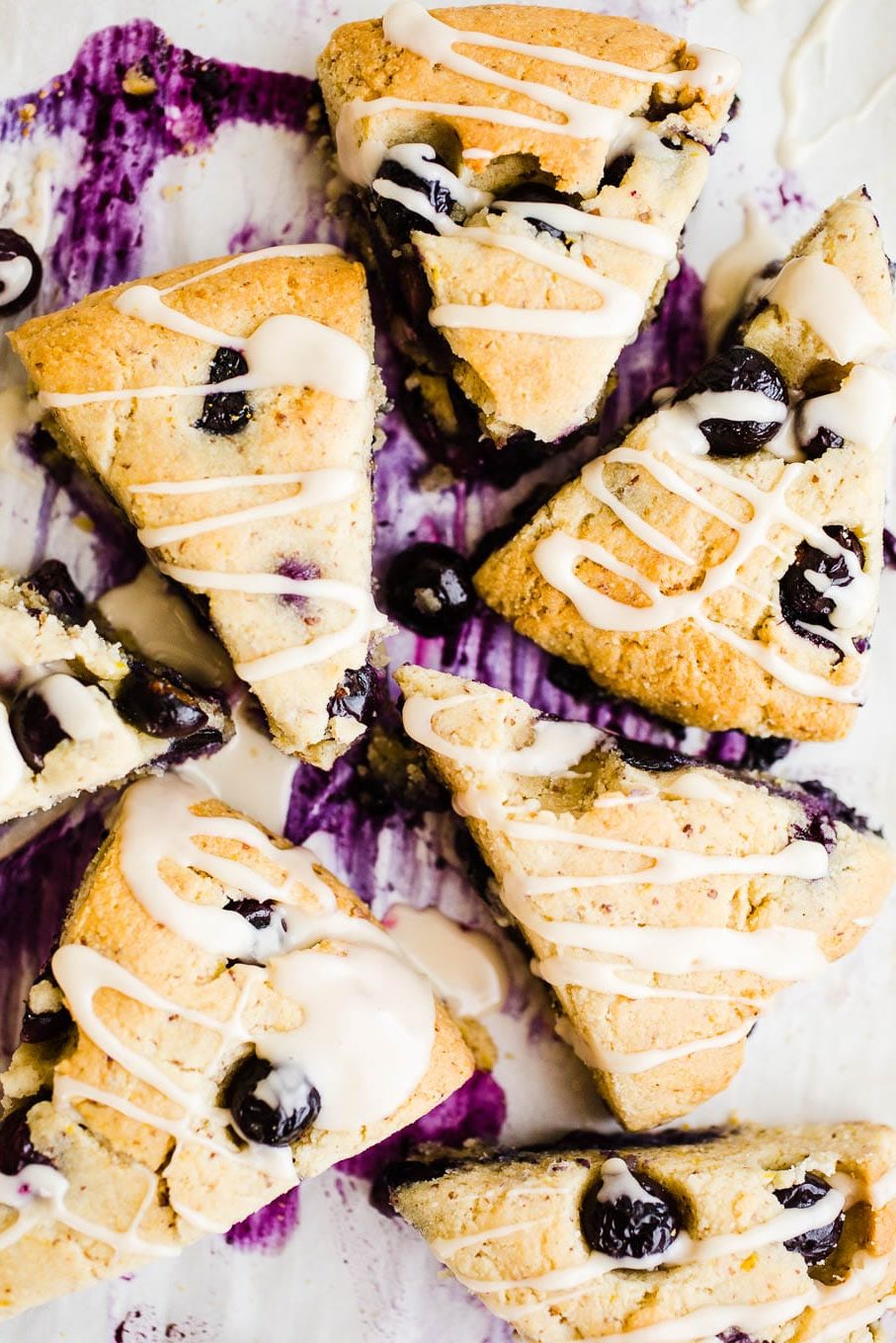 Almond Flour Lemon Blueberry Scones Salted Plains