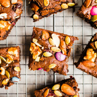 Brownies with trail mix