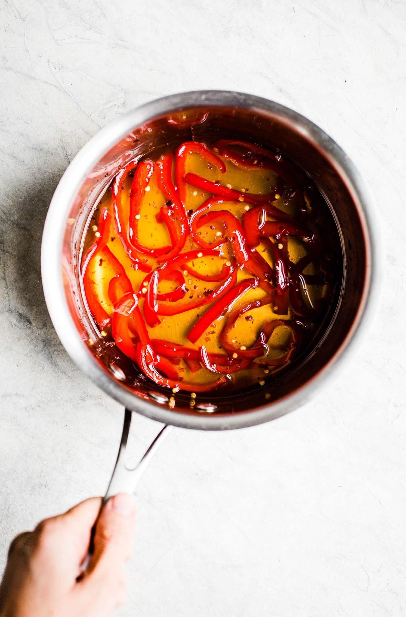 Red bell pepper simple syrup
