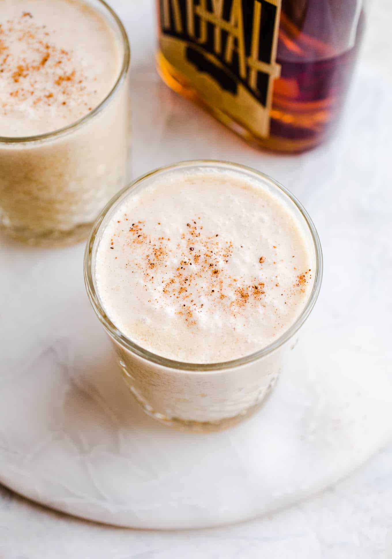 homemade vegan eggnog