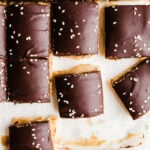 millionaire bars with sesame seeds