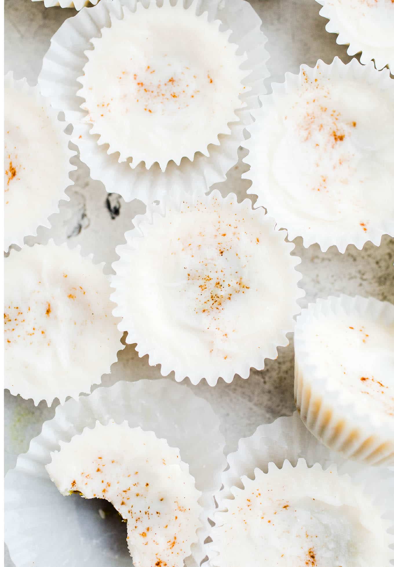 coconut butter cups in wrappers