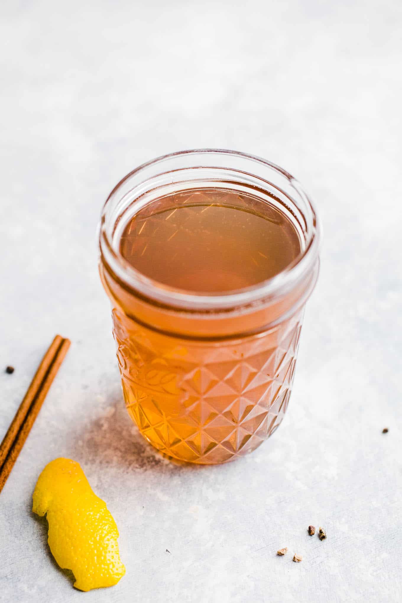 syrup in glass jar