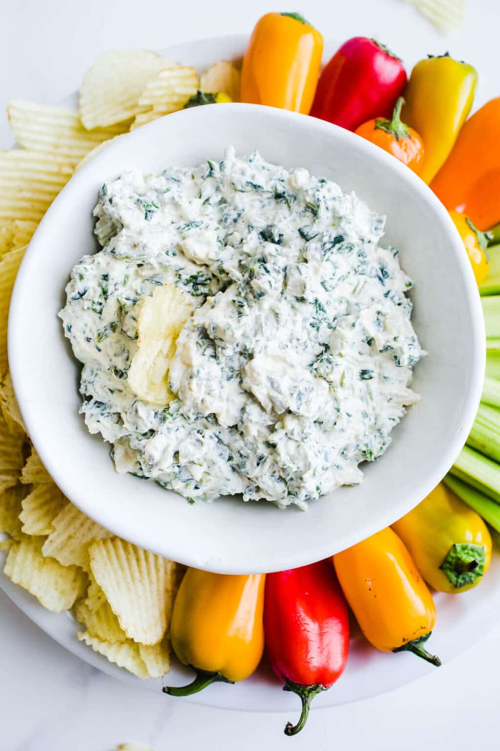 Easy GlutenFree Spinach Dip (Vegan) Salted Plains