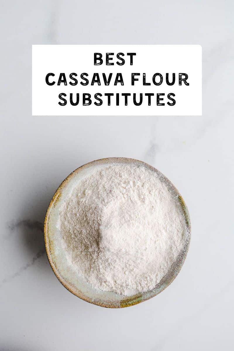 A bowl of cassava flour.