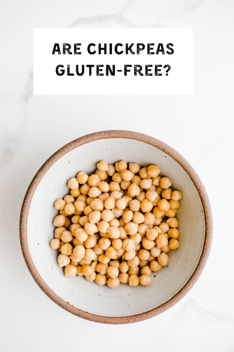 Garbanzo beans in a rustic bowl.