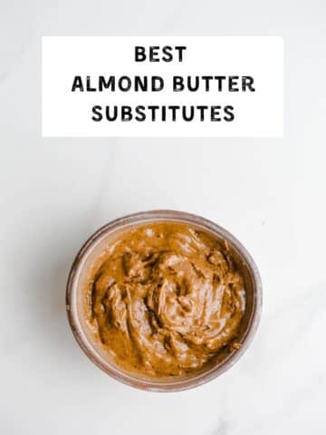 Nut butter in a small bowl.