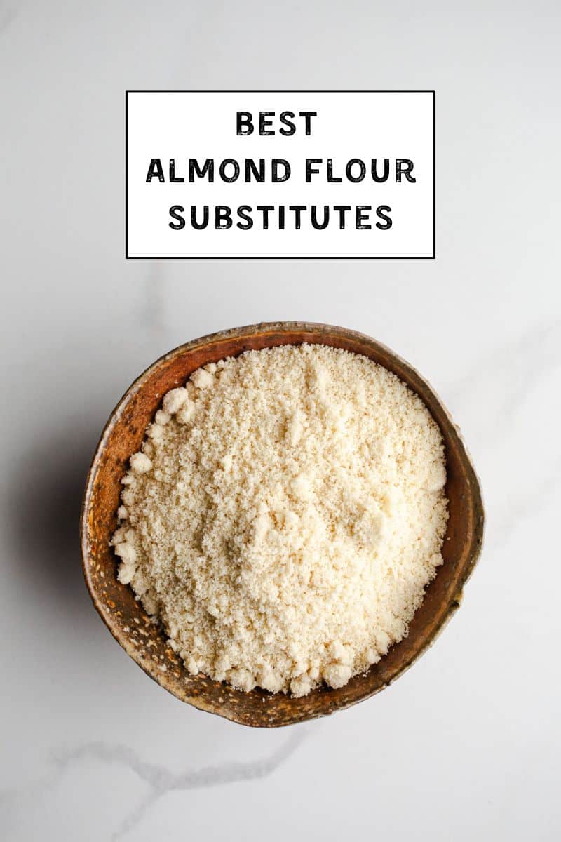 Almond flour in a small bowl. 