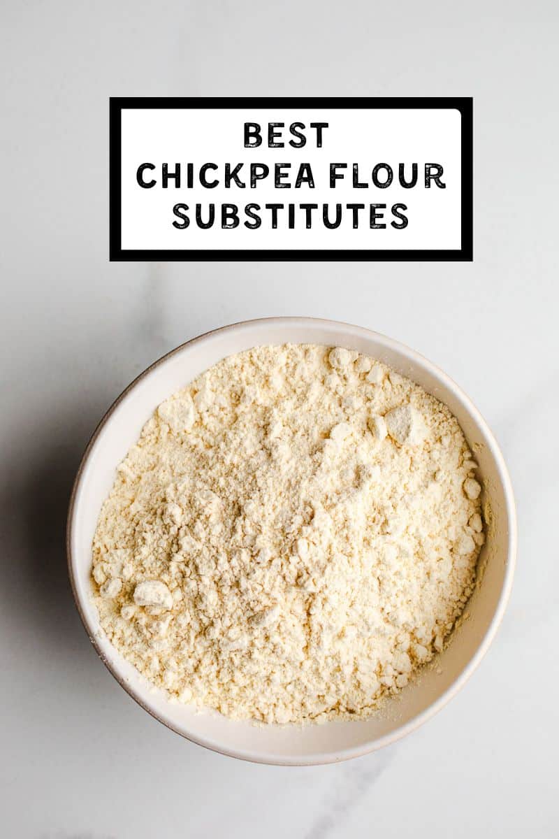 A bowl of chickpea flour. 